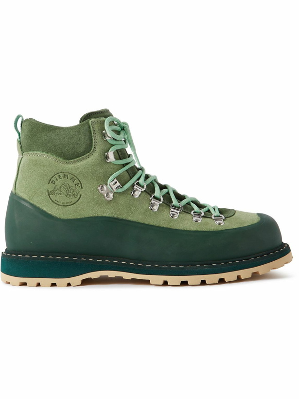 Photo: Diemme - Roccia Vet Suede and Rubber Hiking Boots - Green
