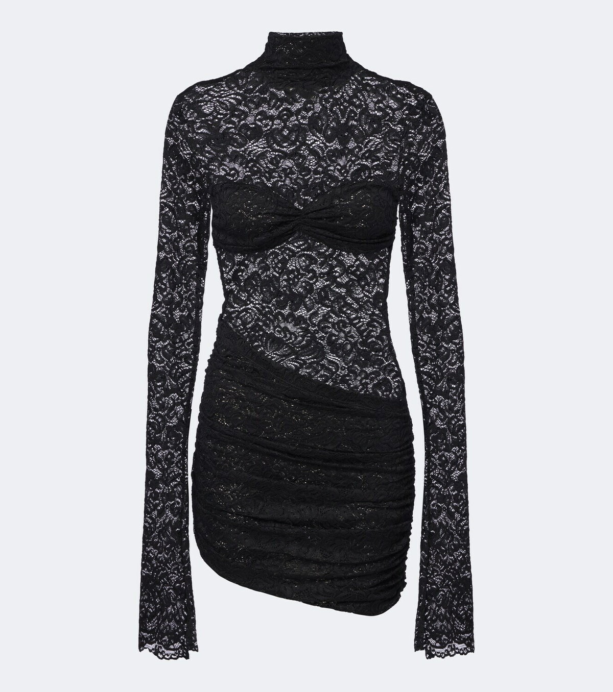 Bananhot Francisca ruched lace minidress