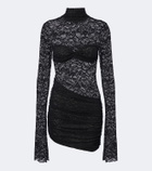 Bananhot Francisca ruched lace minidress