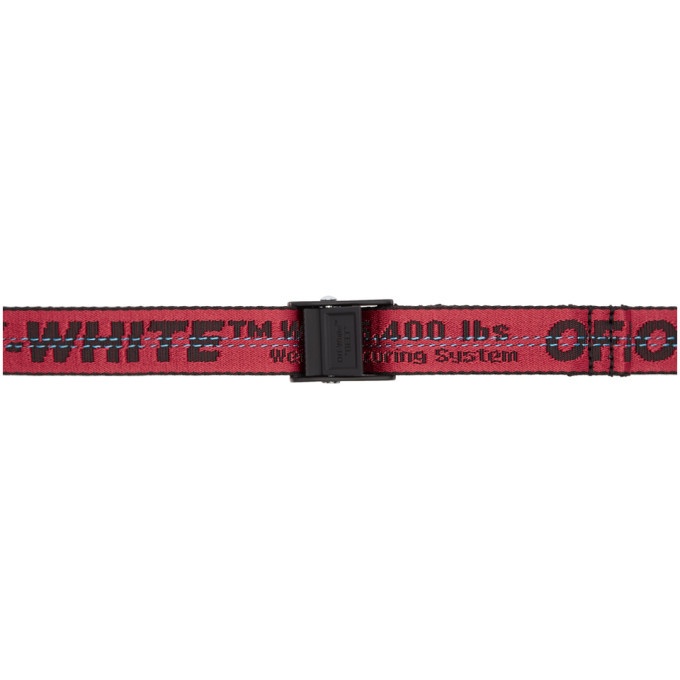 parti sæt Pak at lægge Off-White Red Mini Industrial Belt Off-White