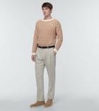 Loro Piana - Herringbone silk and linen sweater