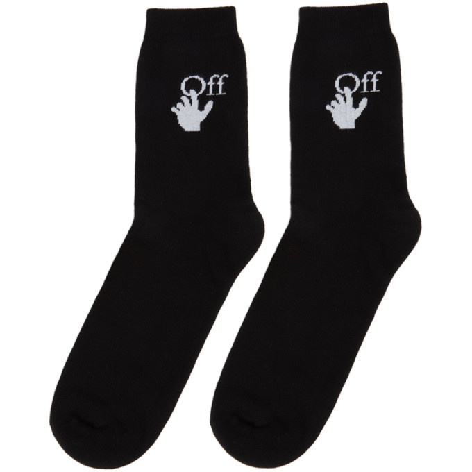 Photo: Off-White Black Hand Logo Socks