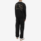 Burberry Men's Bainton Back Logo Crew Sweat in Black