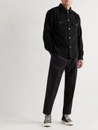 FRAME - Cotton and Virgin Wool-Blend Twill Shirt Jacket - Black