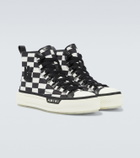 Amiri Court checked high-top sneakers