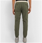 Beams Plus - Slim-Fit Tapered Grosgrain-Trimmed Cotton-Blend Ripstop Drawstring Trousers - Green
