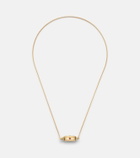 Marie Lichtenberg Coco Micro 18kt gold necklace with rubies