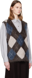 LISA YANG Brown Amelly Sweater Vest
