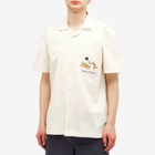 Palmes Men's Garden Short Sleeve Shirt in Off-White