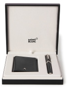 Montblanc - Pix Resin and Platinum-Plated Ballpoint Pen and Meisterstück Leather Wallet Gift Set