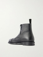 MORJAS - Jumper Leather Lace-Up Boots - Black