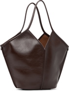HEREU Brown Calella Distressed Tote