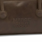 MARGESHERWOOD Women's Soft Boston EW Bag in Washed Brown Pull-Up 