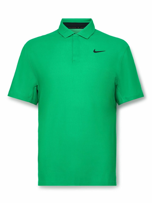 Photo: Nike Golf - Tiger Woods Dri-FIT Piqué Golf Polo Shirt - Green