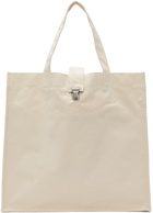 Camiel Fortgens Off-White Canvas Large Shopper Tote