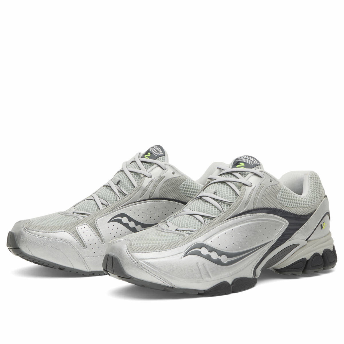 Saucony Progrid V2 Sneaker in Silver/Navy
