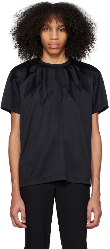 Photo: Comme des Garçons Homme Plus Black Serrated T-Shirt