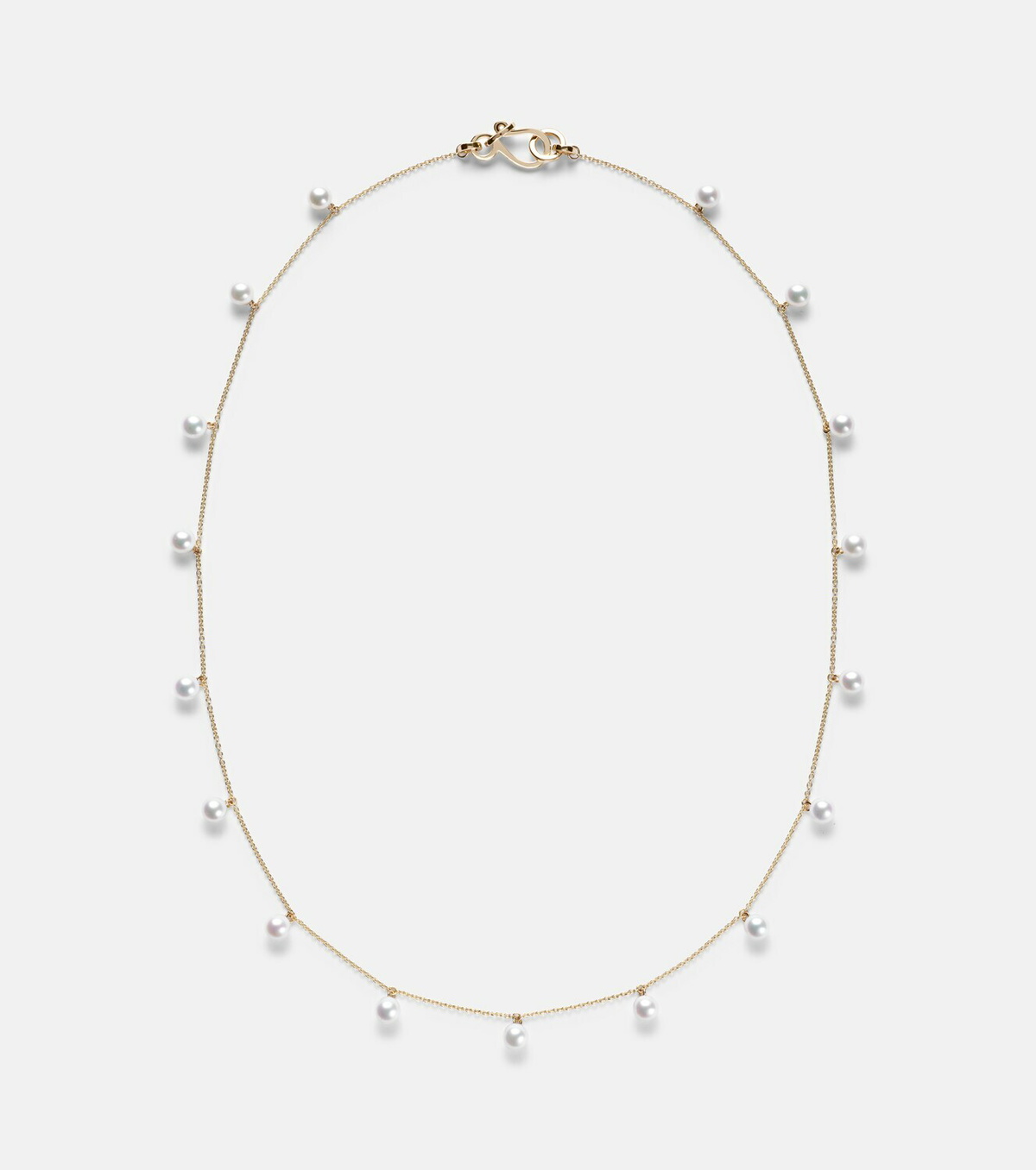 Sophie Bille Brahe Lou Lou 14kt gold necklace with freshwater pearls