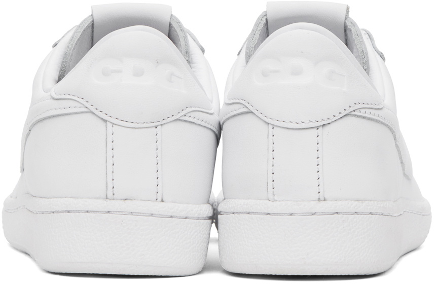 Black Comme des Garçons White Nike Edition Tennis Classic Sneakers