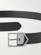 Canali - 3.5cm Leather Belt - Black