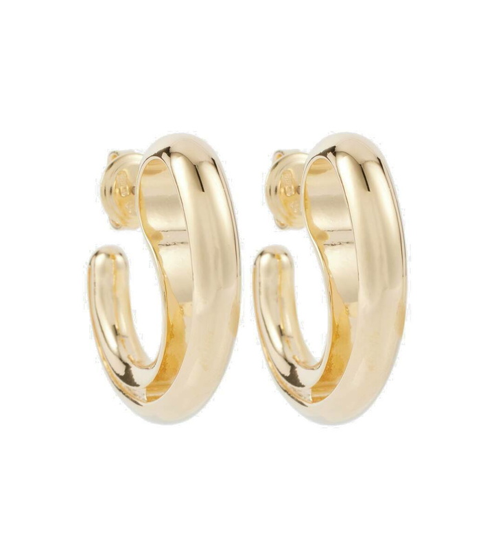Photo: Bottega Veneta Drop 18kt gold-plated sterling silver earrings