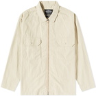 FrizmWORKS Men's Full Zip Shirt Jacket in Light Beige