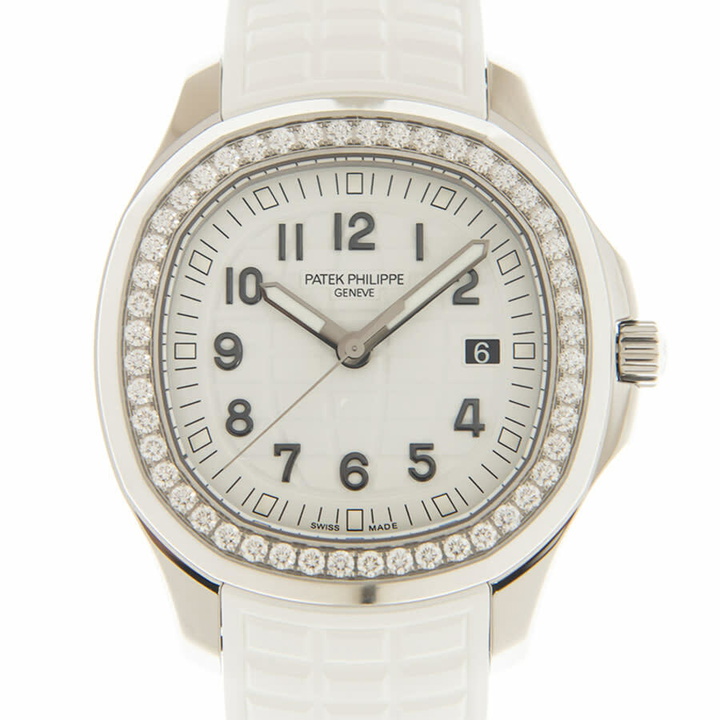 Photo: Patek Philippe Aquanaut Luce Quartz Diamond White Dial Ladies Watch 5267-200A-010