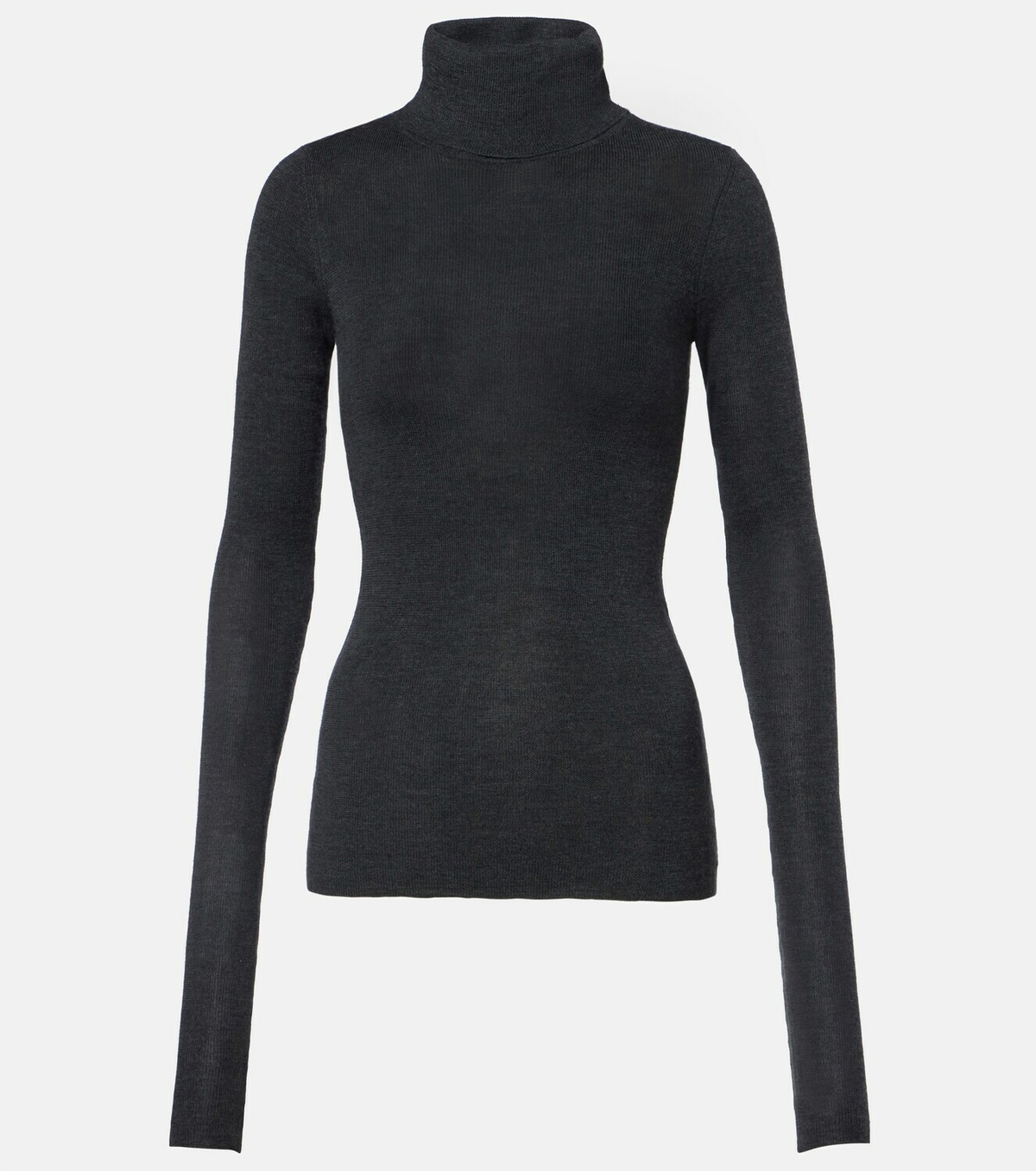 The Frankie Shop Utica Thin wool and silk turtleneck sweater