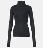 The Frankie Shop Utica Thin wool and silk turtleneck sweater