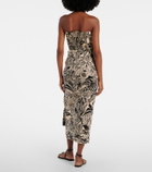 Poupette St Barth Collina printed cotton midi dress