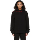 SSENSE WORKS SSENSE Exclusive Jeremy O. Harris Black Cursive Text Hoodie
