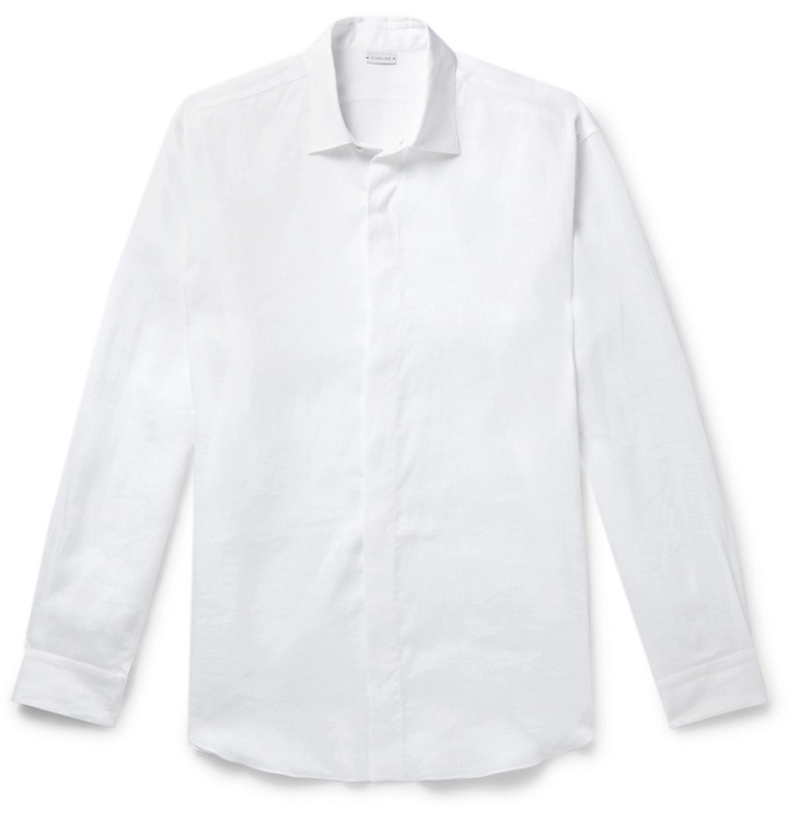Photo: Caruso - Linen Shirt - White