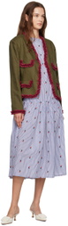 Caro Editions Blue Sonya Midi Dress