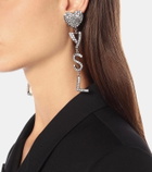 Saint Laurent YSL Heart embellished earrings