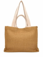 MARNI - Large Logo Raffia Effect Tote Bag