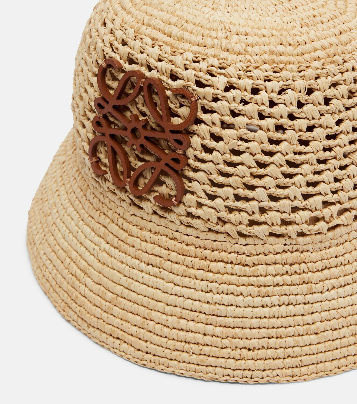 Loewe Anagram raffia bucket hat