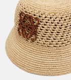 Loewe Anagram raffia bucket hat