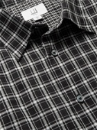 Dunhill - Checked Cotton-Poplin Shirt - Black