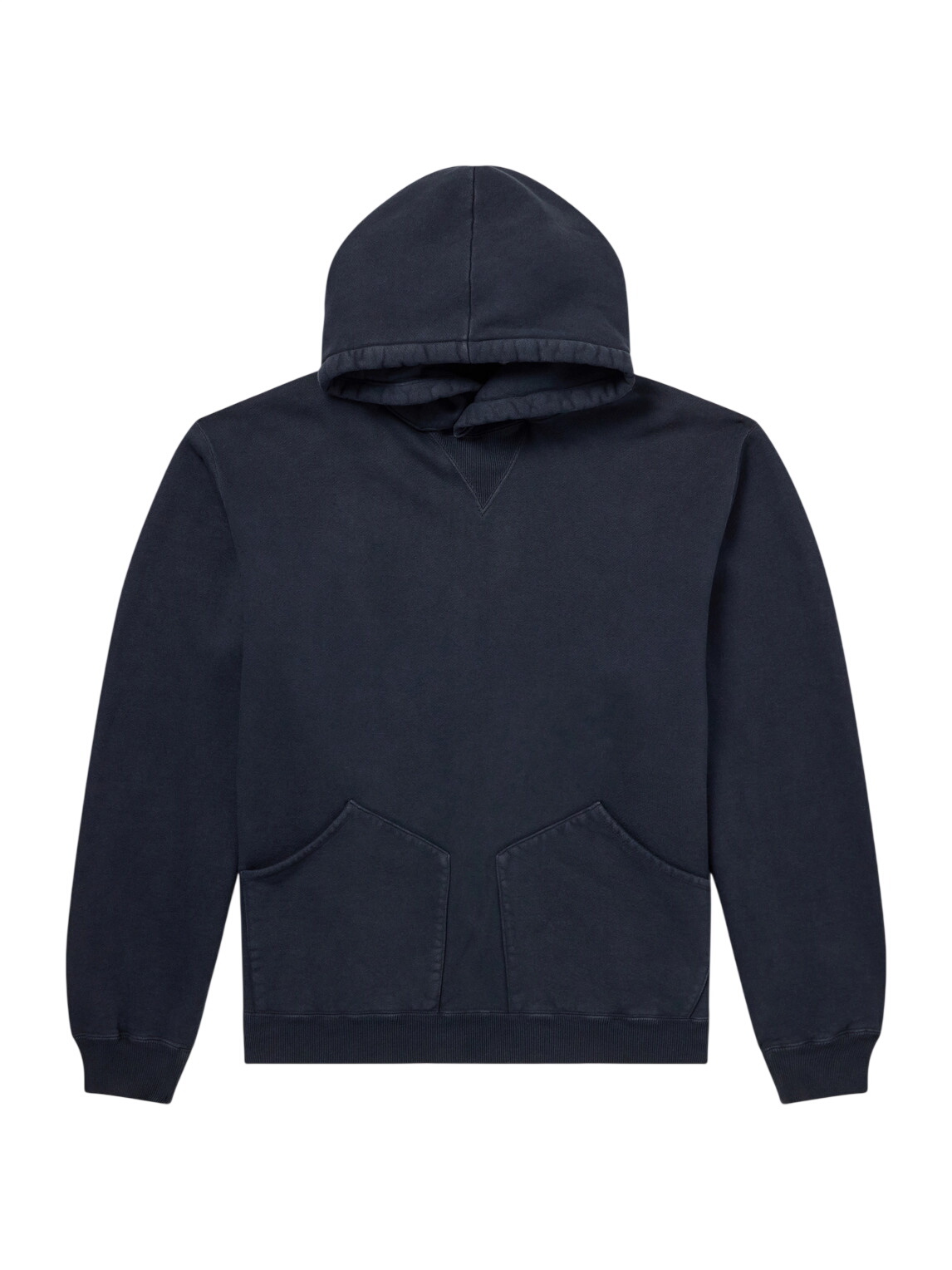 A.PRESSE - Cotton-Jersey Hoodie - Blue A.PRESSE