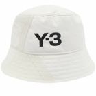 Y-3 Men's Bucket Hat in Talc