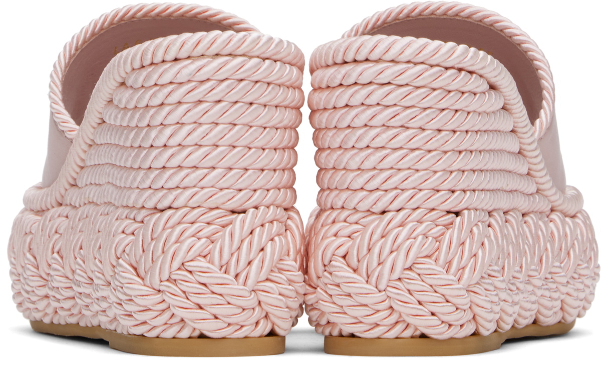 Valentino Garavani Pink VLogo Torchon Wedge Slide Sandals