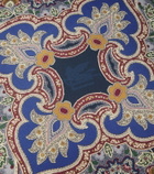Etro Printed cotton cushion