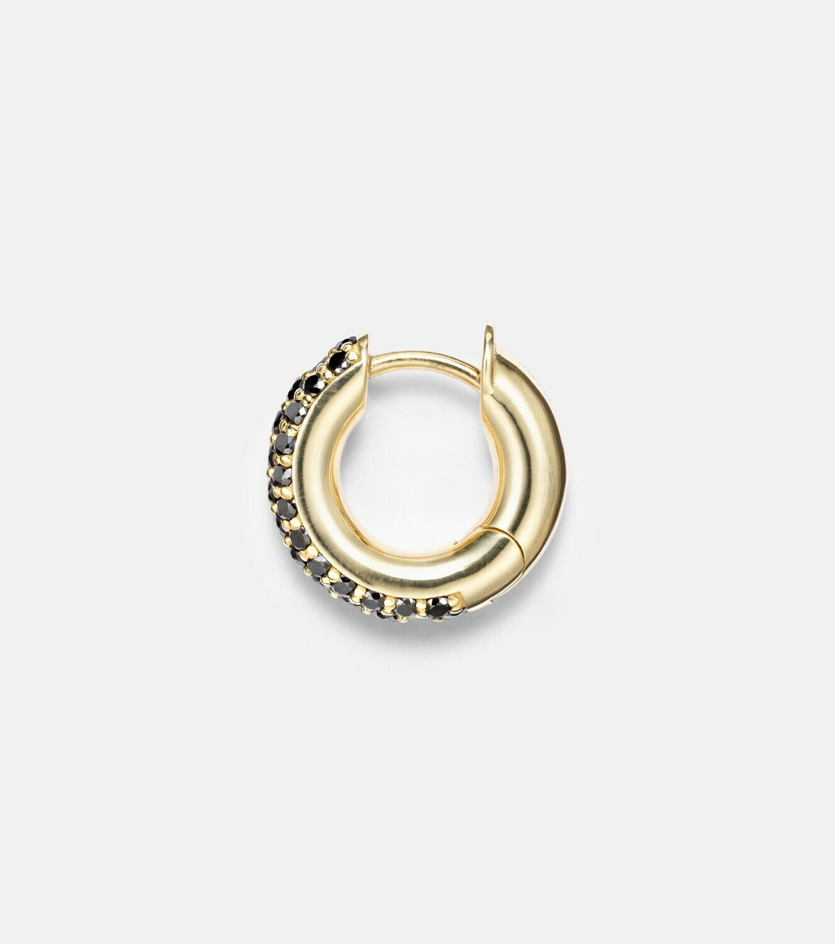 Spinelli Kilcollin Macro Hoop 18kt yellow gold single earring with diamonds