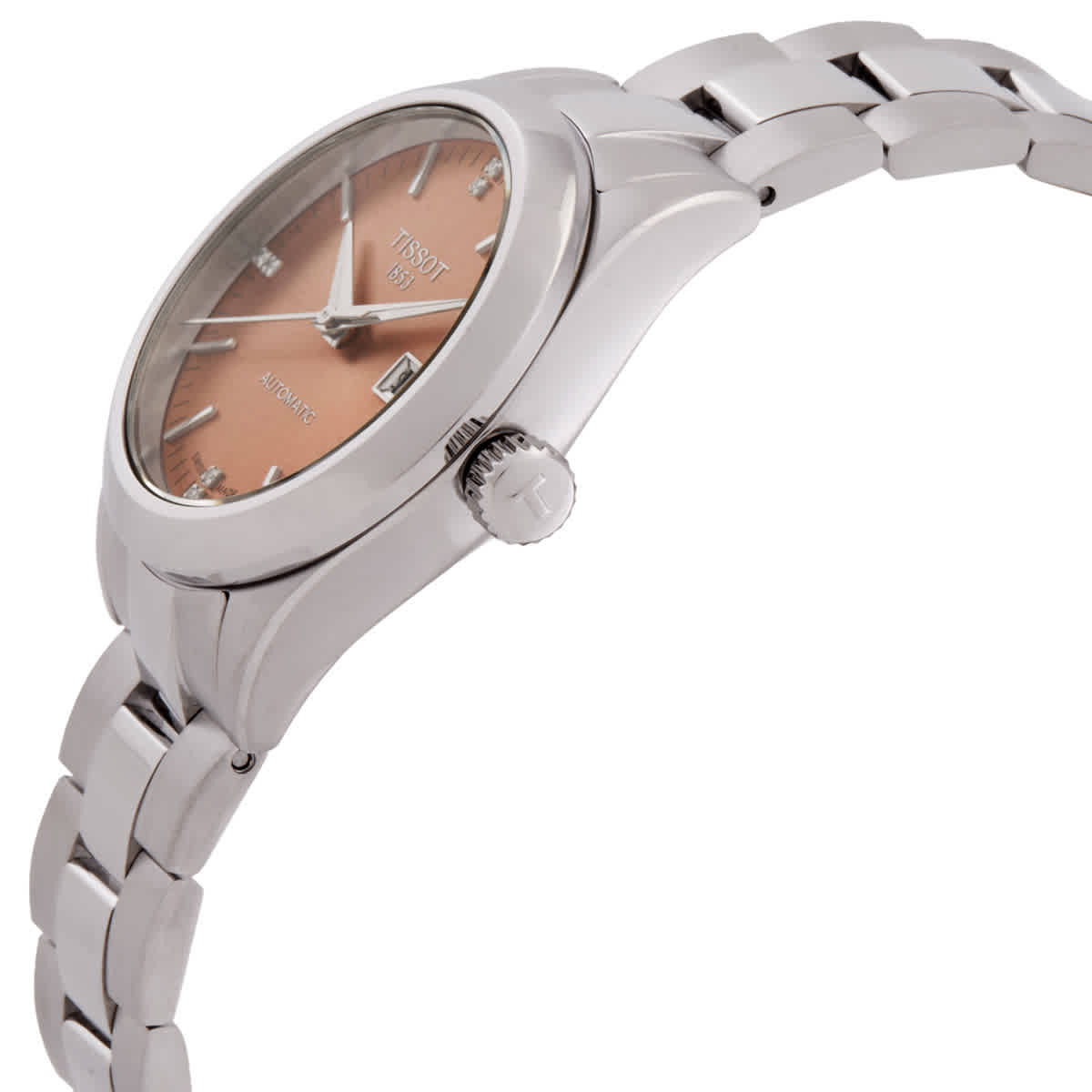 Tissot T-My Lady Automatic Diamond Pink Dial Watch T1320071133600