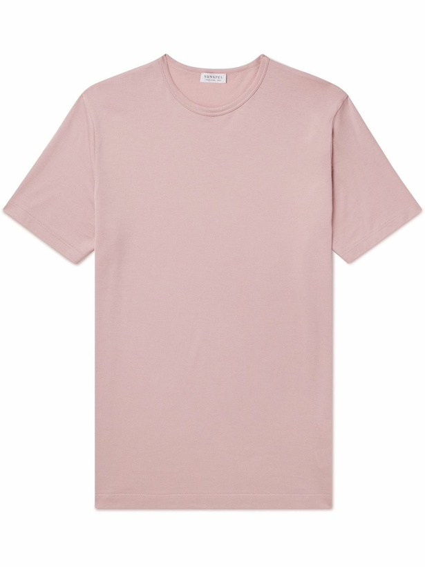 Photo: Sunspel - Supima Cotton-Jersey T-Shirt - Pink