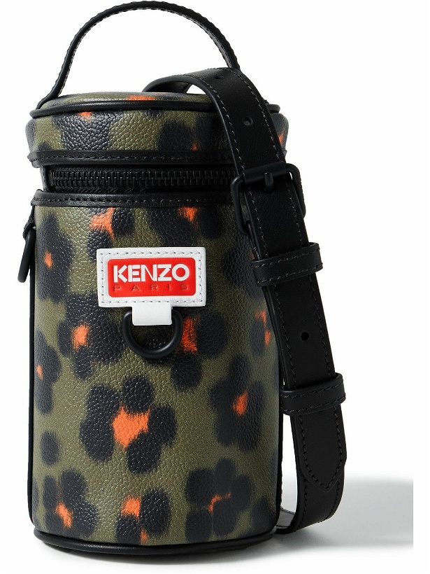 Photo: KENZO - Floral-Print Faux Leather Messenger Bag