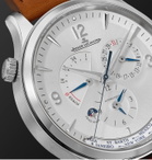 Jaeger-LeCoultre - Master Control Geographic Automatic 40mm Stainless Steel and Leather Watch, Ref. No. 4128420 - Silver