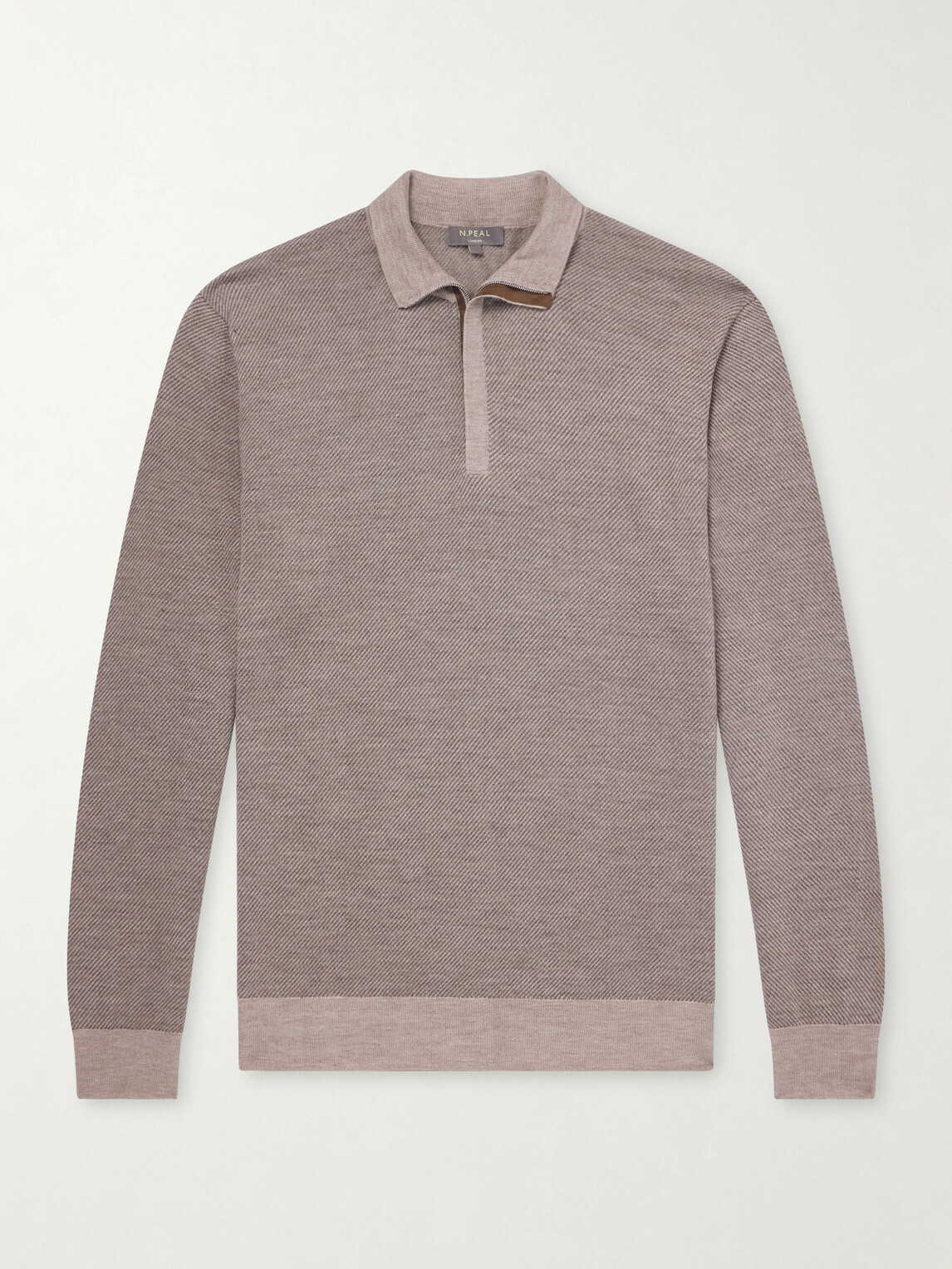 N.PEAL - Cashmere and Silk-Blend Shirt - Brown