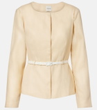 Posse Pamela belted linen jacket