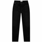 Agolde Women's Riley Long Slim Straight Leg Jeans in Washed Black
